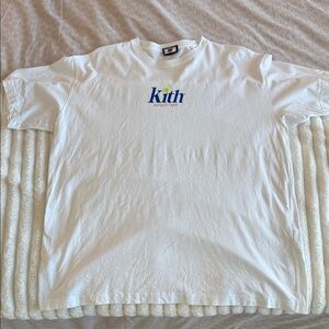 Kith Wilson White Tee with Multicolor Logo